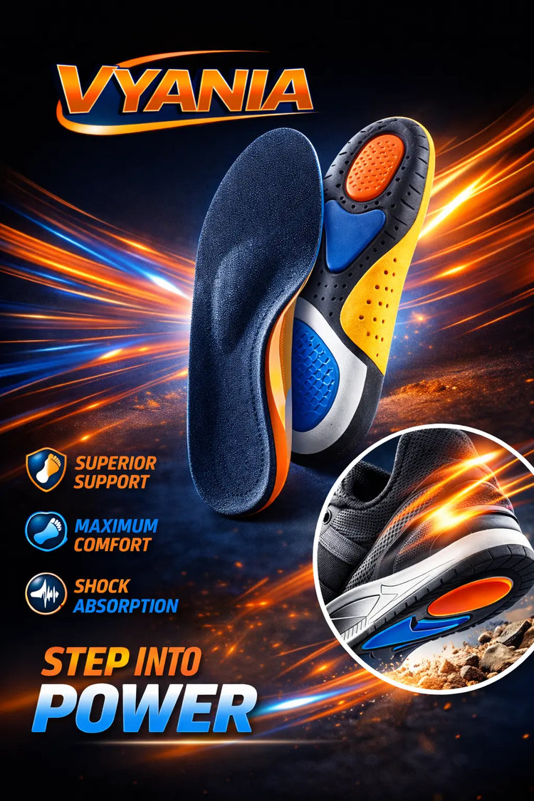 Orthopedic Heel Insoles for Plantar Fasciitis Relief Vyania
